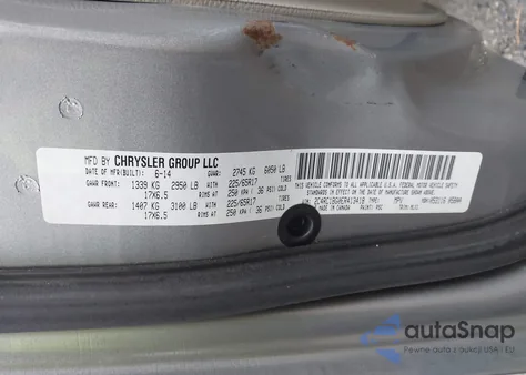 2014 Chrysler Town & Country Touring z USA, uszkodzony, nr VIN 2C4RC1BG0ER413418